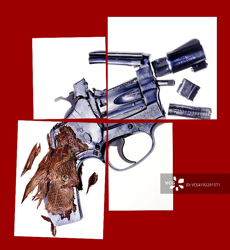 压扁的枪图片素材