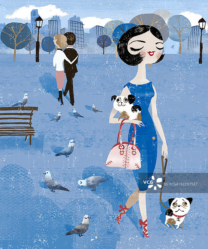 公园漫步图片素材