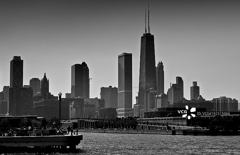 芝加哥天际线图片素材