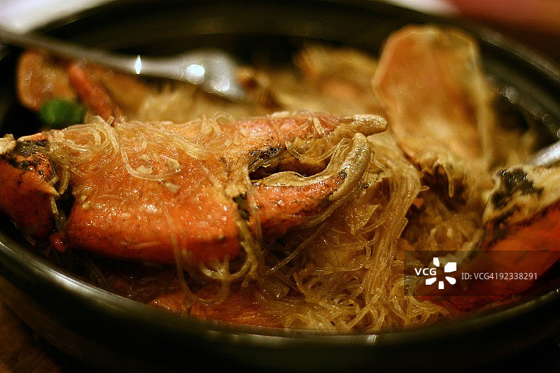 越南螃蟹 ban pho 米粉图片素材