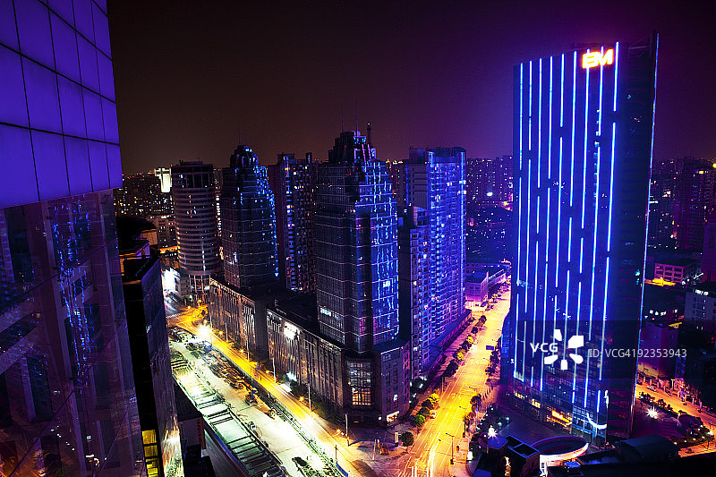 上海夜景图片素材