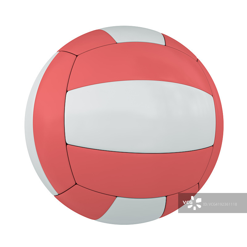 红色孤立排球图片素材