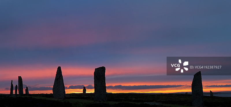布罗德加石圈：奥克尼群岛的巨石阵图片素材