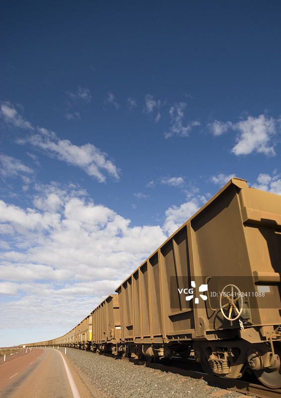 铁矿石火车车厢图片素材