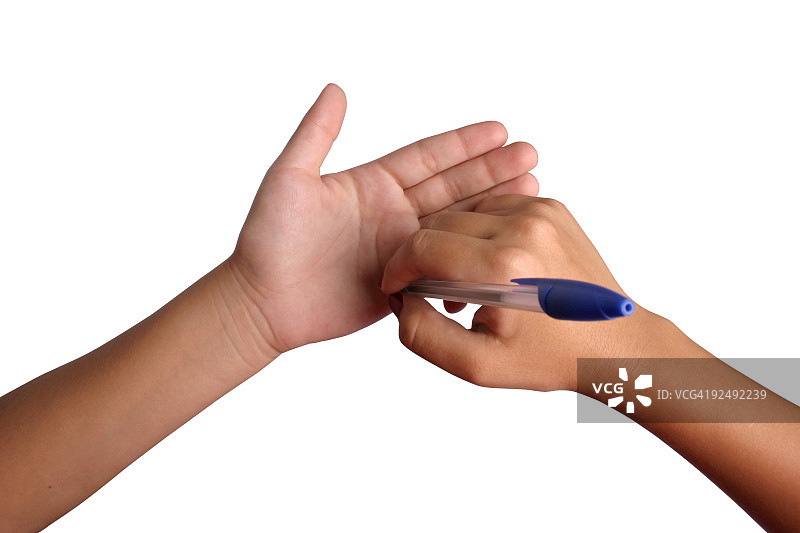 手写字 - 带裁剪路径图片素材