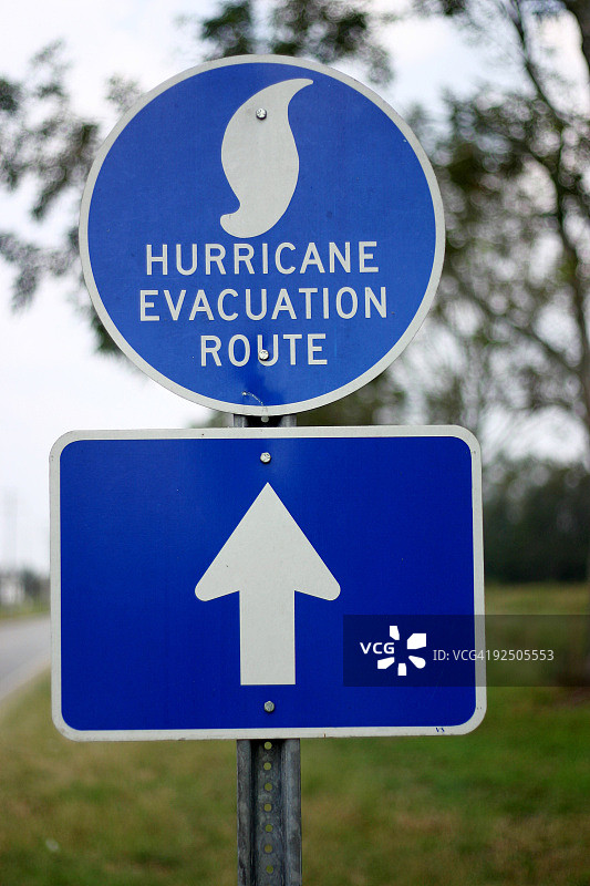 飓风疏散路线图片素材