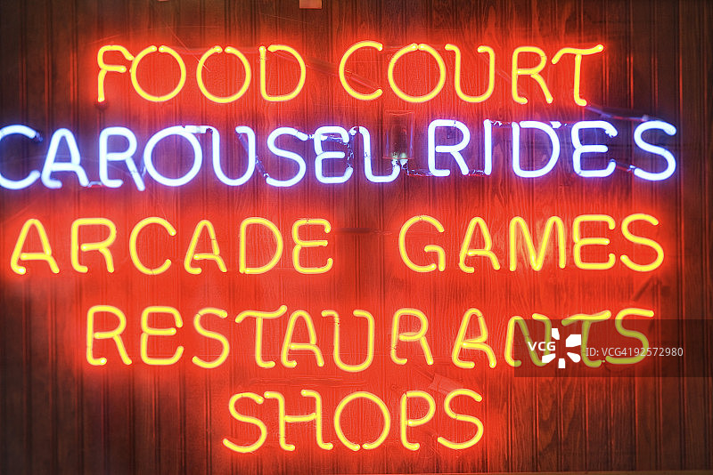 霓虹灯标志图片素材