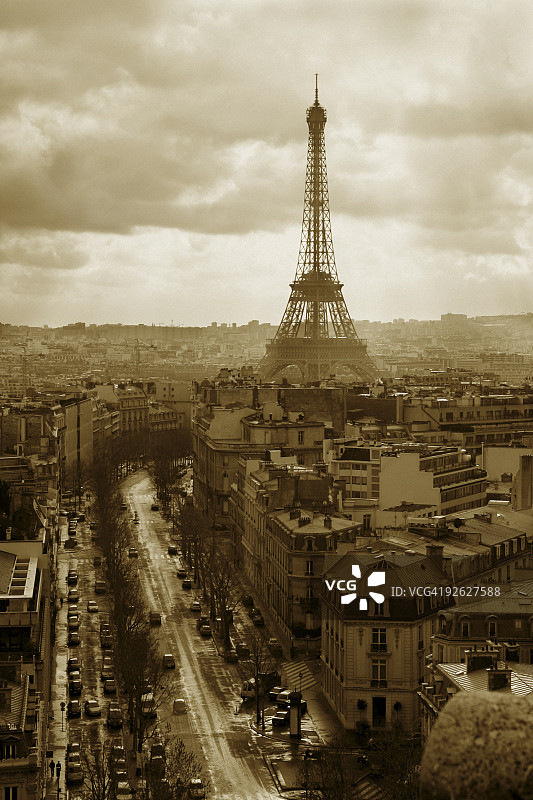 巴黎与埃菲尔铁塔图片素材