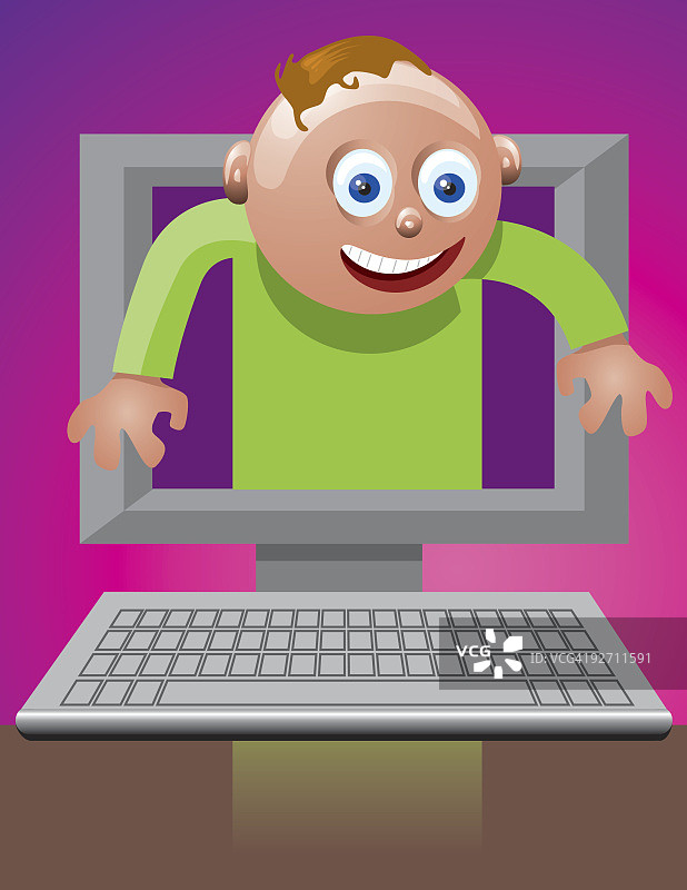 电脑好友图片素材