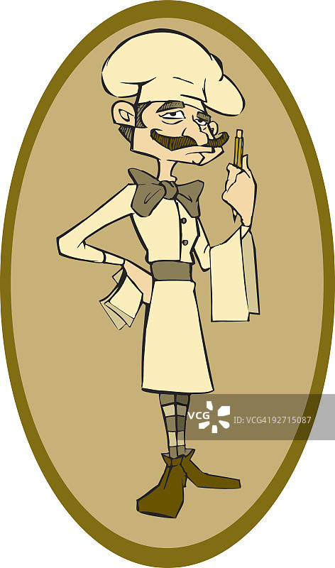 服务员图片素材