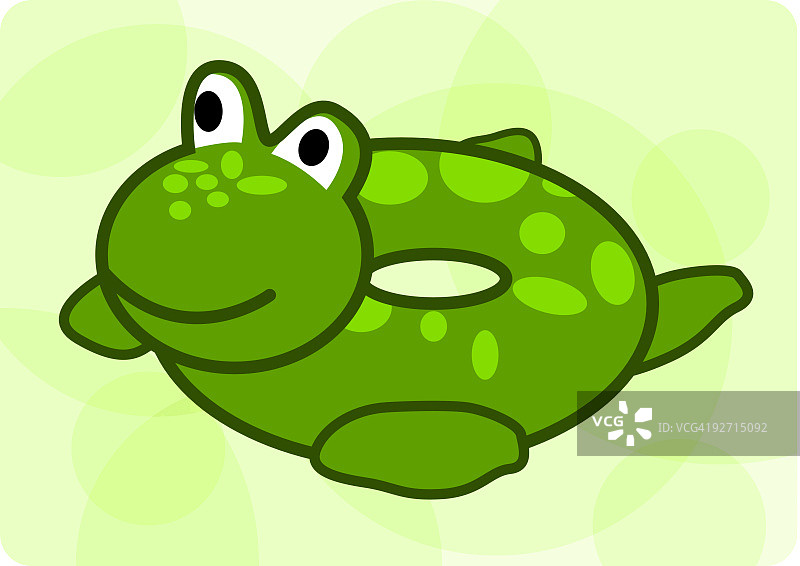 游泳青蛙漂浮物图片素材