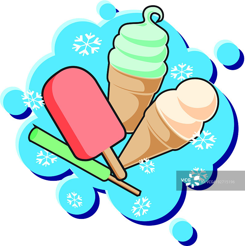 各种冰淇淋图片素材