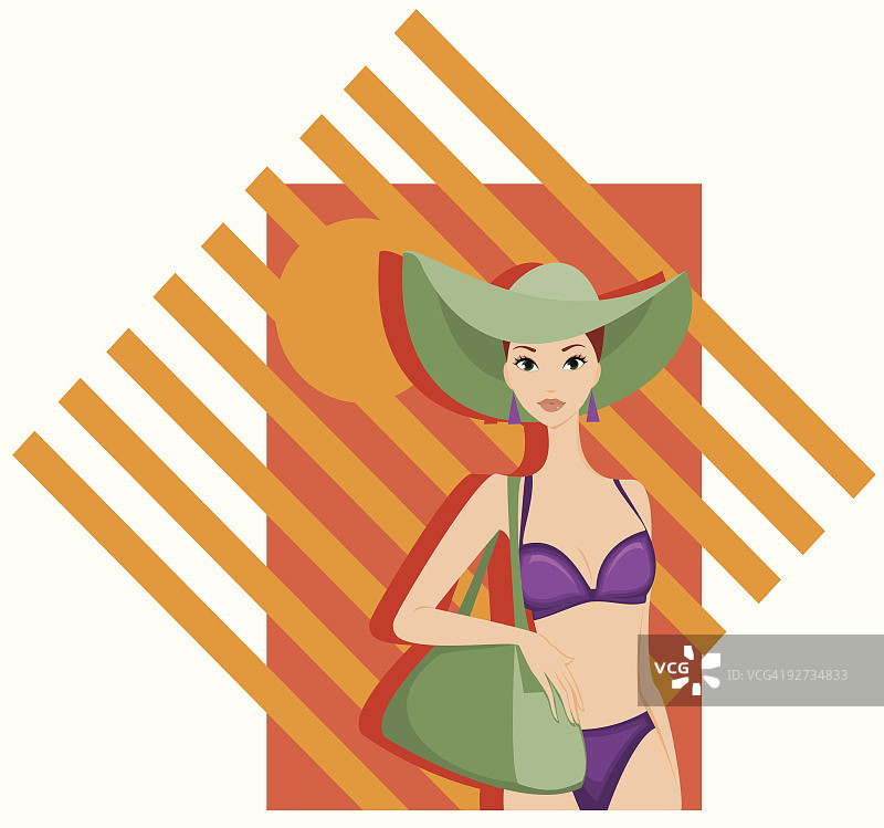 去海滩图片素材