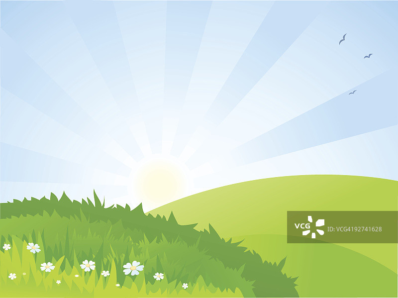 夏天的风景图片素材