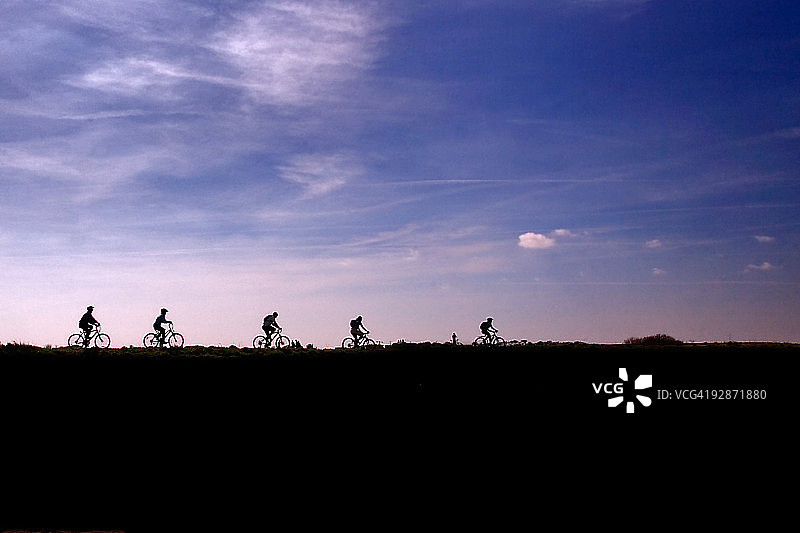 沃顿自行车剪影图片素材