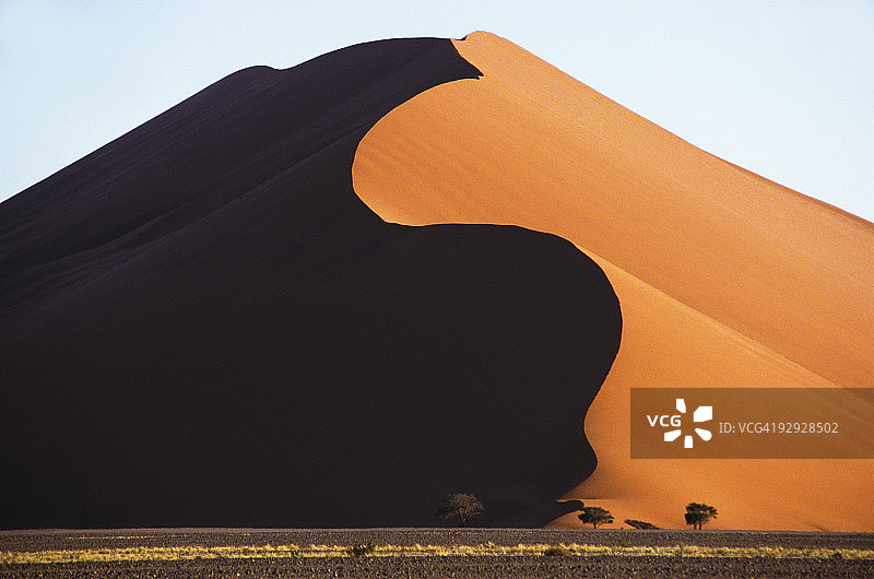 纳米比亚纳米布-诺克卢夫特公园的沙丘图片素材