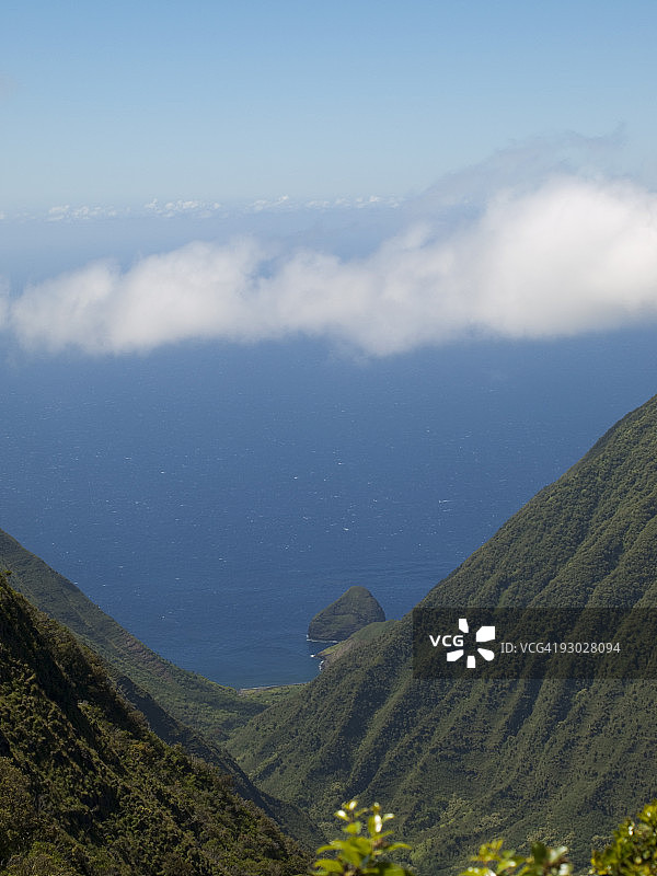 从莫洛凯森林保护区看怀科卢山谷图片素材