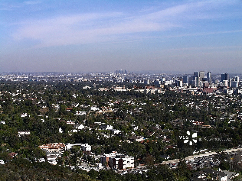 洛杉矶郊区的远景图片素材
