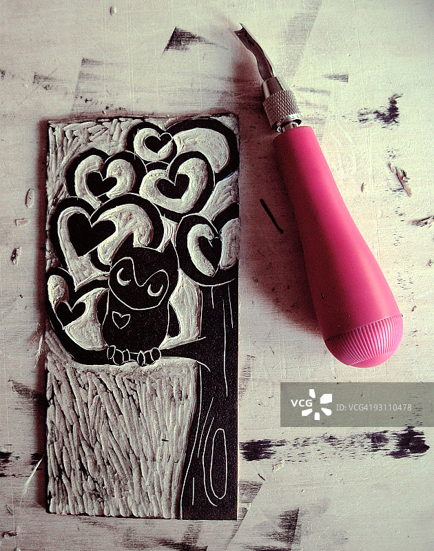 树上的猫头鹰图片素材