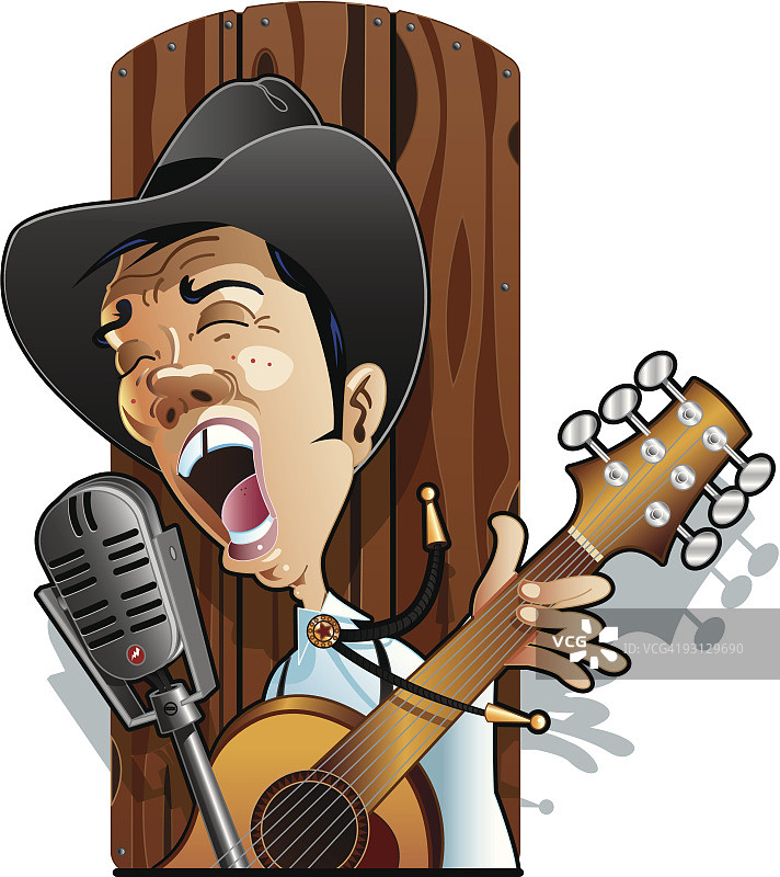 牛仔歌手图片素材