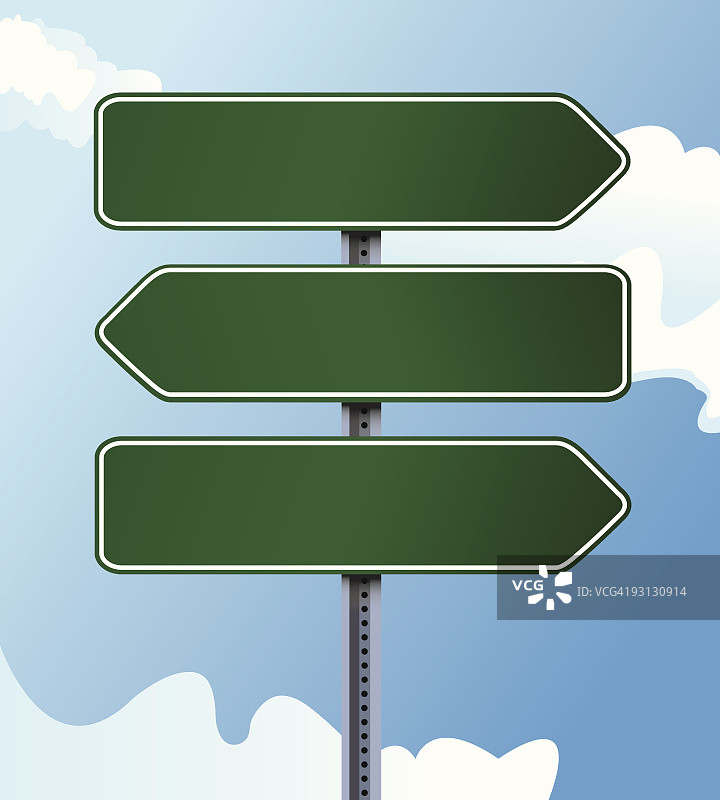 空白指示牌图片素材