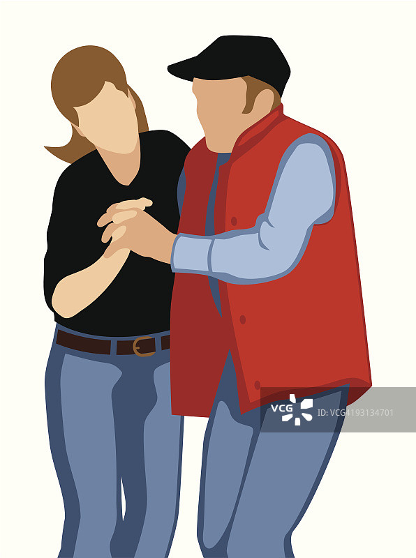 男女跳吉特巴舞图片素材