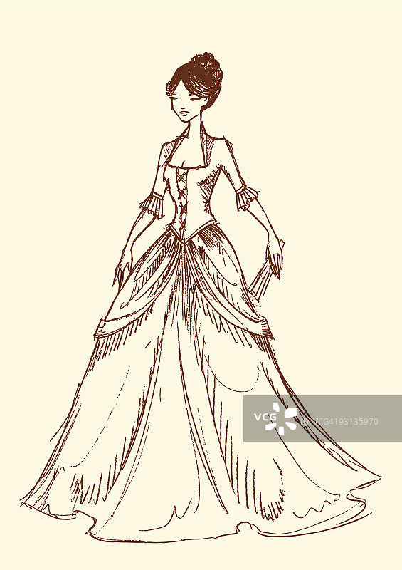 戏服女演员图片素材