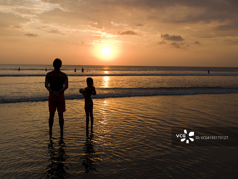 巴厘岛日落图片素材