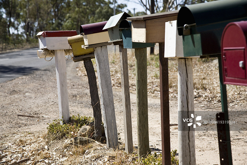一排邮箱图片素材