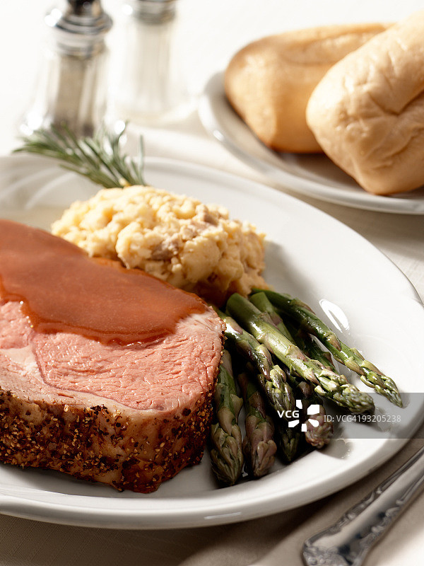 肉汁烤肋排图片素材