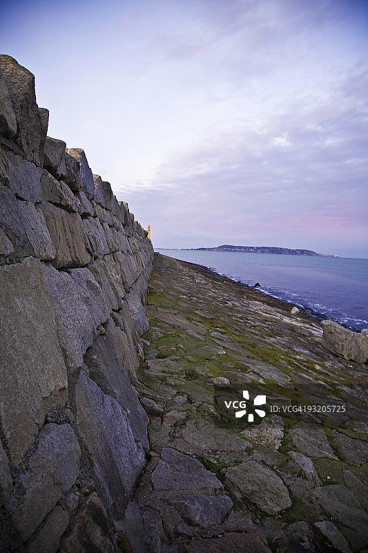 爱尔兰都柏林港口墙图片素材