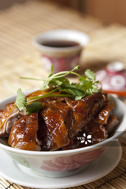 烤鸭饭图片素材