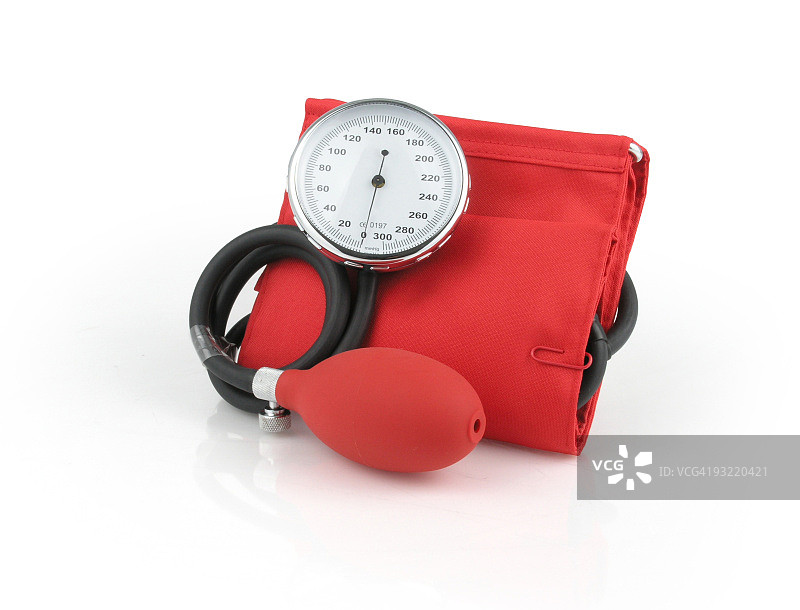 红色血压计图片素材