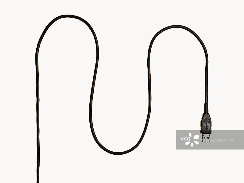 USB线缆连接图片素材