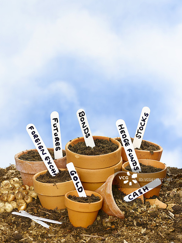 理财花盆图片素材