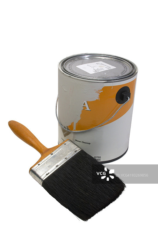 画笔和油漆罐图片素材