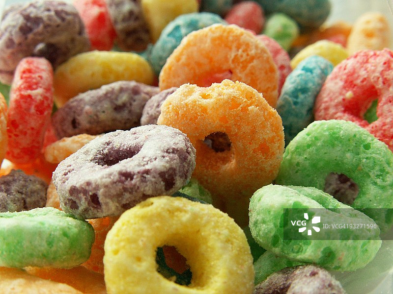 彩色Froot Loops麦片图片素材