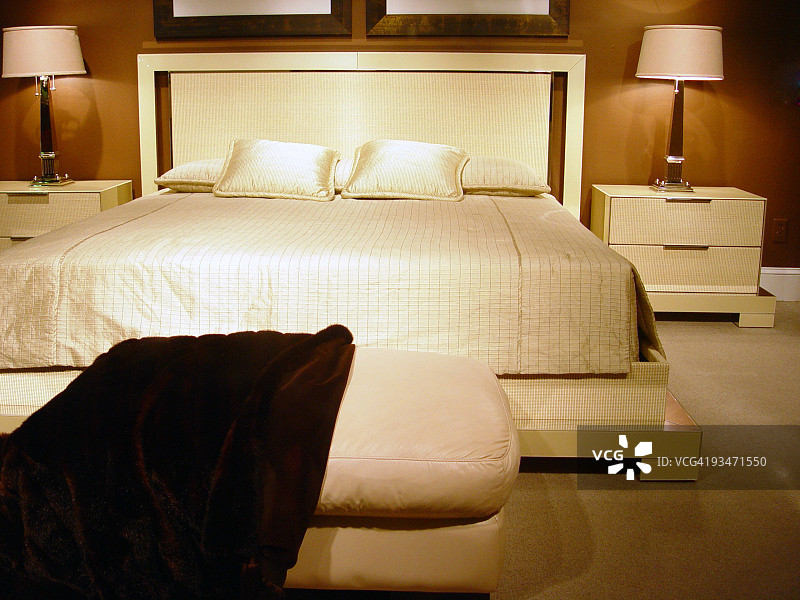 时髦的现代卧室图片素材