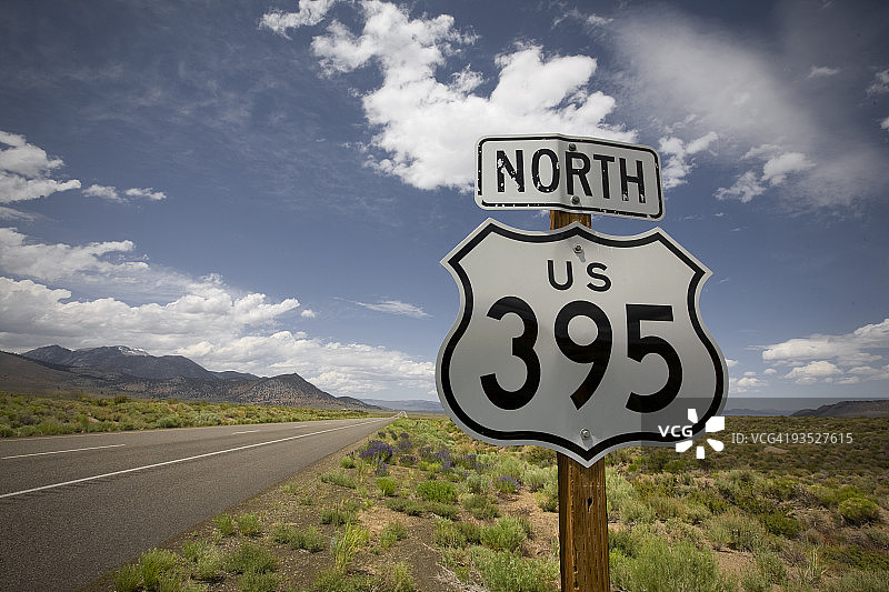 395号公路标志图片素材