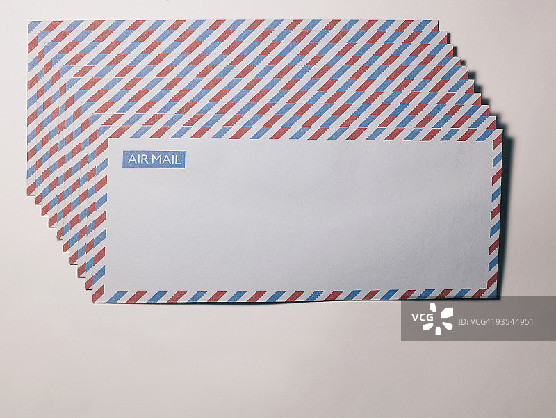 航空信封特写图片素材