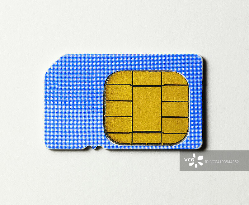 手机SIM卡特写图片素材