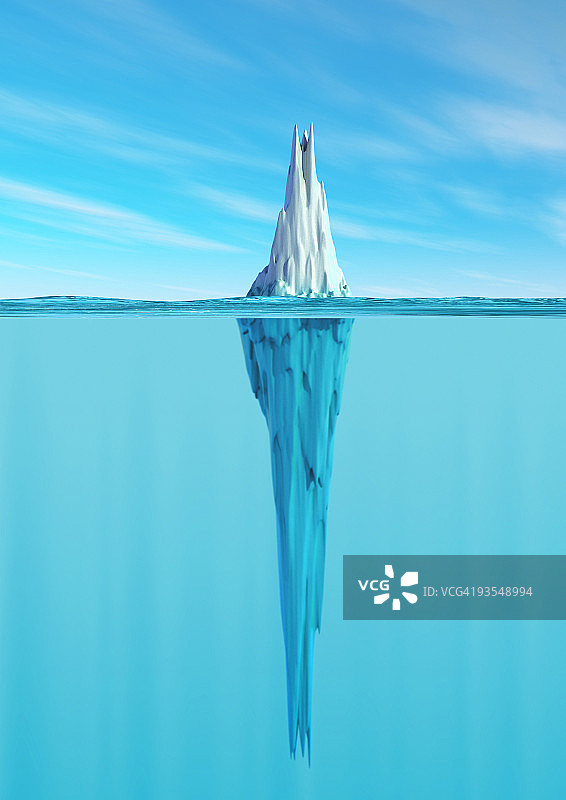 在海中融化的冰山图片素材