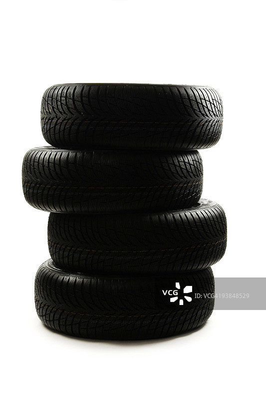 高性能轮胎堆叠图片素材