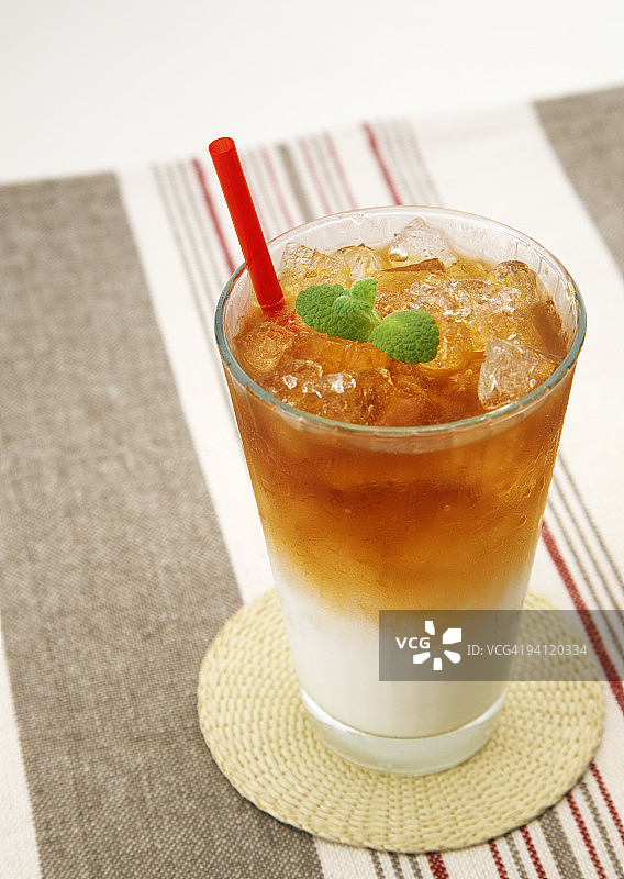 牛奶冰茶图片素材