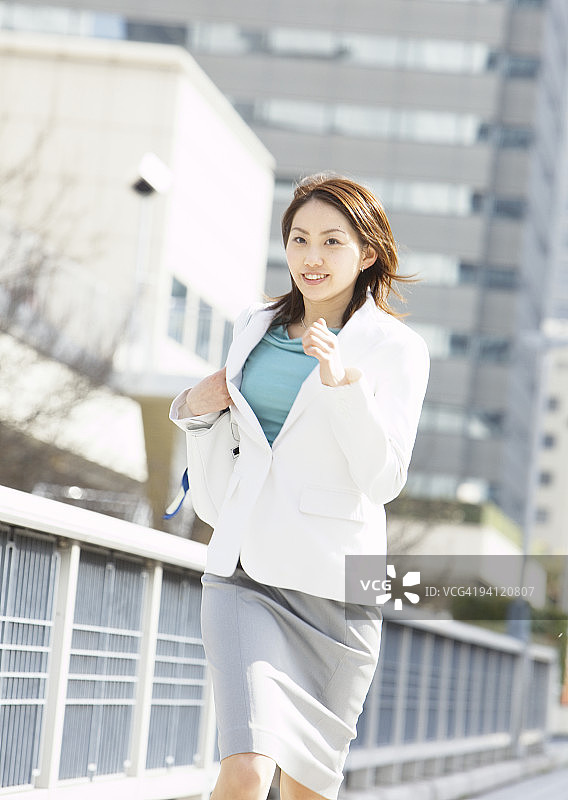 女商人跑步图片素材