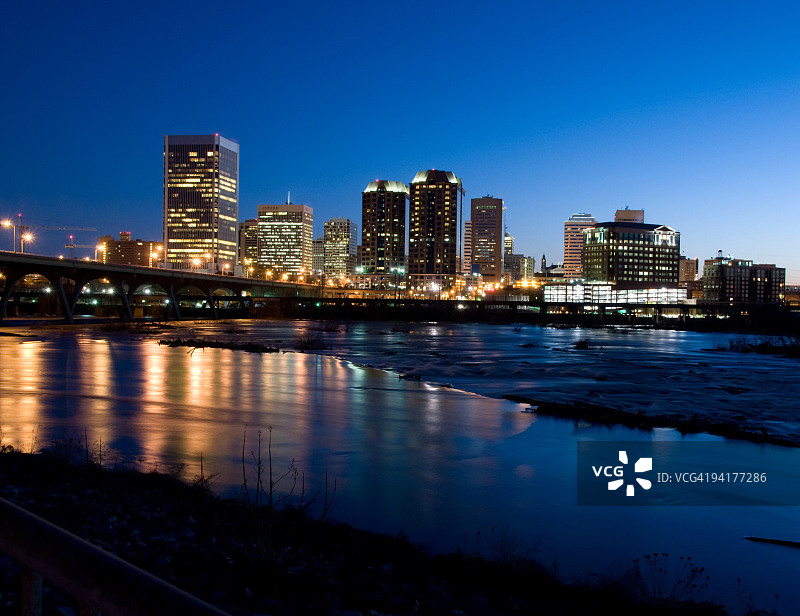 里士满日出图片素材