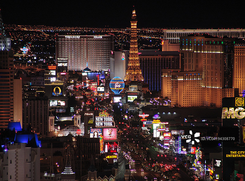 拉斯维加斯酒店和赌场图片素材