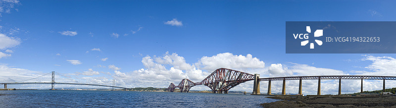 福斯铁路桥和公路桥图片素材