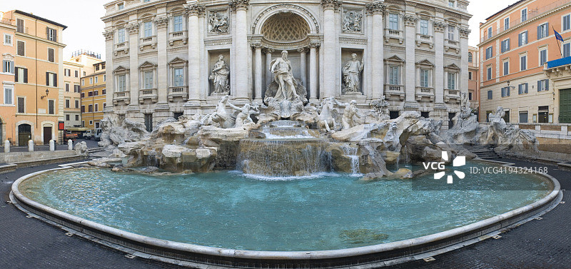 特莱维喷泉，罗马图片素材