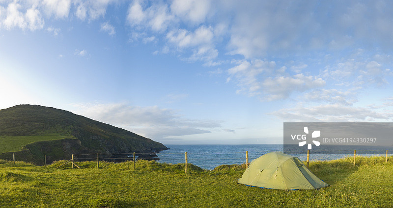 海岸露营图片素材